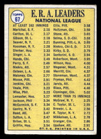 1970 Topps #67 Juan Marichal/Steve Carlton/Bob Gibson N.L. ERA Leaders Very Good  ID: 479458