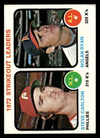 1973 Topps #67 Steve Carlton/Nolan Ryan Strikout Leaders VG-EX  ID: 479718