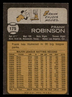 1973 Topps #175 Frank Robinson Excellent  ID: 479754