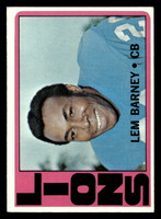 1972 Topps #42 Lem Barney Ex-Mint  ID: 481040