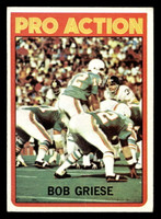 1972 Topps #132 Bob Griese IA Very Good  ID: 481495