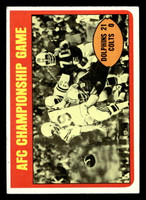 1972 Topps #137 1971 AFC Championship Game Excellent+ 
