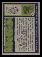 1972 Topps #151 MacArthur Lane Near Mint  ID: 481580