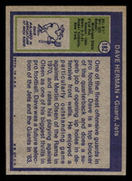 1972 Topps #182 Dave Herman Ex-Mint  ID: 481733