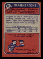 1973 Topps #161 Margene Adkins Ex-Mint  ID: 483095