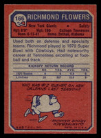 1973 Topps #166 Richmond Flowers Ex-Mint RC Rookie  ID: 483115