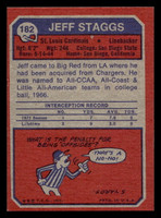 1973 Topps #182 Jeff Staggs Ex-Mint  ID: 483195