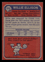 1973 Topps #205 Willie Ellison Near Mint  ID: 483304