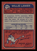 1973 Topps #410 Willie Lanier Very Good  ID: 484224
