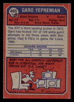 1973 Topps #465 Garo Yepremian Excellent+  ID: 484482