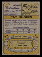 1974 Topps #74 Pat Hughes Excellent+ 