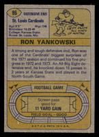 1974 Topps #86 Ron Yankowski Near Mint  ID: 485096