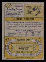 1974 Topps #213 Fred Carr Ex-Mint 