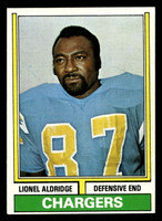 1974 Topps #281 Lionel Aldridge Ex-Mint  ID: 485649
