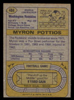 1974 Topps #484 Myron Pottios Ex-Mint  ID: 486219