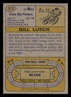 1974 Topps #513 Bill Lueck Very Good 