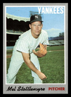 1970 Topps #100 Mel Stottlemyre Near Mint+  ID: 486851