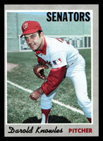 1970 Topps #106 Darold Knowles Near Mint  ID: 486870