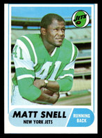 1968 Topps #117 Matt Snell Near Mint MISCUT  ID: 488104