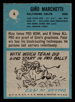 1964 Philadelphia #4 Gino Marchetti Ex-Mint  ID: 488401