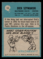 1964 Philadelphia #11 Dick Szymanski Ex-Mint  ID: 488414