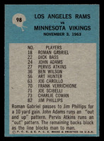 1964 Philadelphia #98 Harland Svare Rams Play of the Year Ex-Mint  ID: 488563