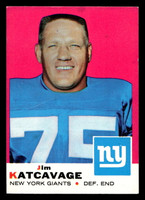 1969 Topps #84 Jim Katcavage Ex-Mint  ID: 488846