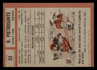 1962 Topps #52 Nick Pietrosante Excellent SP 