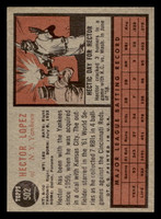 1962 Topps #502 Hector Lopez UER Excellent+  ID: 489481