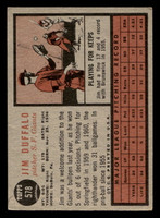 1962 Topps #578 Jim Duffalo UER VG-EX RC Rookie High # 
