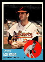 1963 Topps #465 Chuck Estrada Excellent+  ID: 489628
