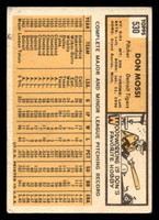 1963 Topps #530 Don Mossi UER Poor 