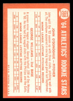 1964 Topps #388 John O'Donoghue/George Williams Athletics Rookies Excellent+ RC Rookie  ID: 489796