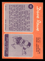 1970 Topps #101 Dave Rowe Near Mint RC Rookie  ID: 490293