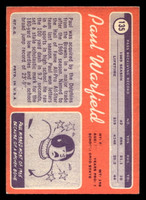 1970 Topps #135 Paul Warfield Very Good 