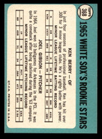 1965 Topps #368 Ken Berry/Joel Gibson White Sox Rookies Near Mint RC Rookie  ID: 491070