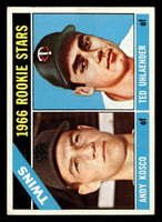 1966 Topps #264 Andy Kosco/Ted Uhlaender Twins Rookies Ex-Mint RC Rookie  ID: 492124