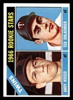 1966 Topps #264 Andy Kosco/Ted Uhlaender Twins Rookies Near Mint RC Rookie  ID: 492127