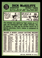 1967 Topps #170 Dick McAuliffe Near Mint  ID: 493270