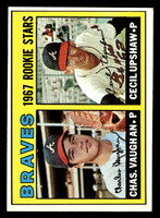 1967 Topps #179 Charles Vaughan/Cecil Upshaw Braves Rookies Ex-Mint RC Rookie  ID: 493297
