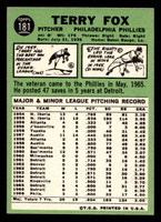 1967 Topps #181 Terry Fox Ex-Mint  ID: 493305