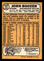 1968 Topps #173 John Boozer Near Mint+  ID: 494182