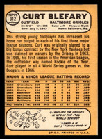 1968 Topps #312 Curt Blefary Very Good  ID: 494368