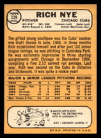1968 Topps #339 Rich Nye Near Mint  ID: 494419