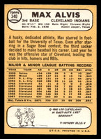 1968 Topps #340 Max Alvis Excellent+  ID: 494422
