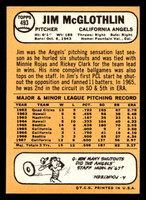 1968 Topps #493 Jim McGlothlin Near Mint  ID: 494629