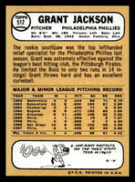 1968 Topps #512 Grant Jackson Near Mint  ID: 494657