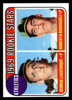 1969 Topps #358 George Lauzerique/Roberto Rodriguez Athletics Rookies Near Mint RC Rookie  ID: 495436