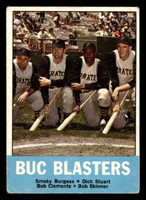 1963 Topps #18 Smoky Burgess/Dick Stuart/Roberto Clemente/Bob Skinner Buc Blasters Excellent  ID: 496007