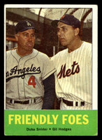 1963 Topps #68 Duke Snider/Gil Hodges Friendly Foes Excellent  ID: 496009